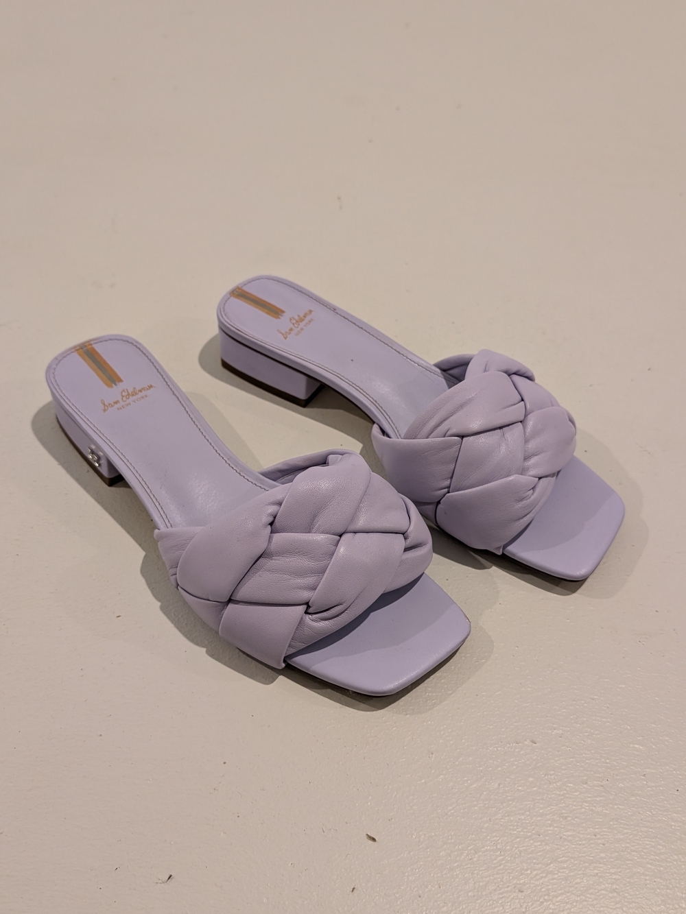 Sam Edelman Lavender Braided Slide Sandals